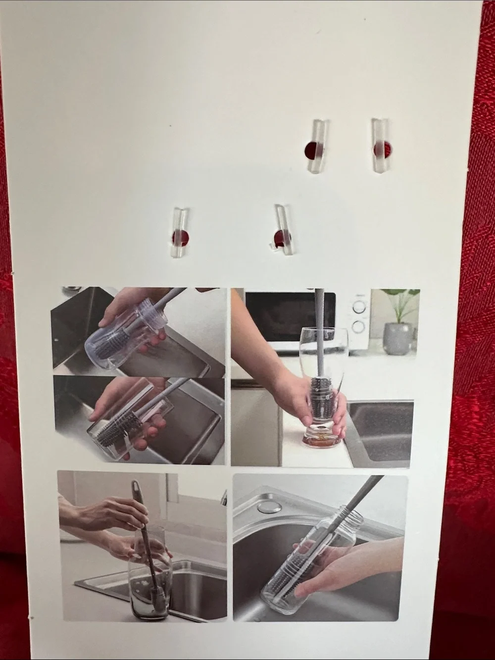 Ideal Kitchen Bottle & Straw Brush Set - Mint